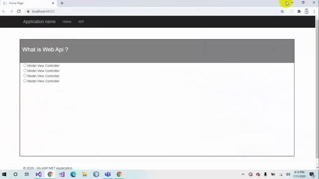 Tutorial:2| Quiz Application Web API C# | JAVASCRIPT ES-6 & JQUERY