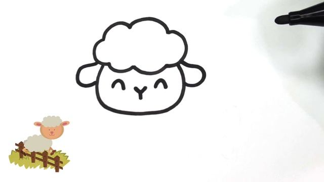 ?Easy Cute Sheep Drawing | Bolalar uchun oson chizish | Easy drawing for kids?