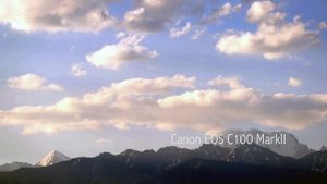 "Небо"-тест видеокамеры Canon EOS C100 MarkII