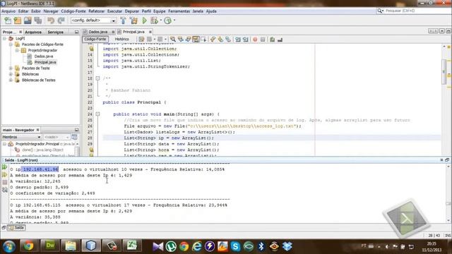 Analisador de Logs JAVA смотреть онлайн