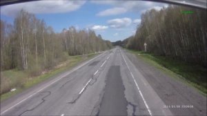 Лопнуло переднее колесо на фуре