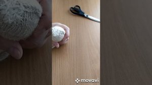 Дырка на шерстяном носке, штопаем дырку