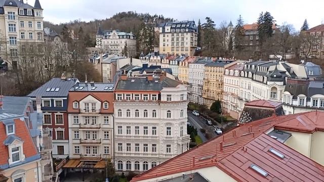 Карловы Вары сегодня 23.02.2023. Чехия. Колоннада. Музей восковых фигур. Отель Бристоль #travel смотреть онлайн