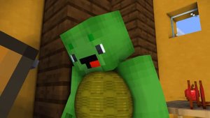 JJ and Mikey Giant Rush Game - Maizen Minecraft Animation