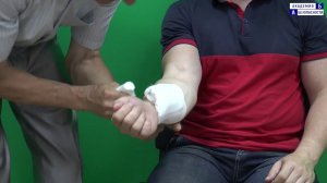 Временная остановка наружного кровотечения. Наложение давящей повязки на предплечье