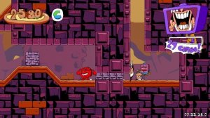 Прошел вес первый этаж с третьим кругом! *Прохождение Pizza Tower lap 3 #1*