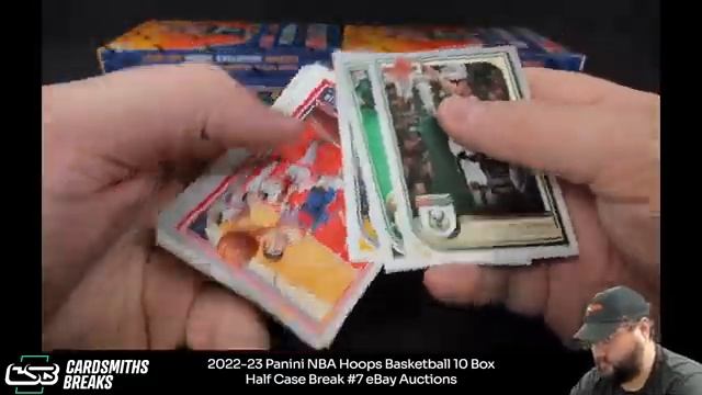2022-23 Panini NBA Hoops Basketball 10 Box Half Case Break #7 смотреть онлайн