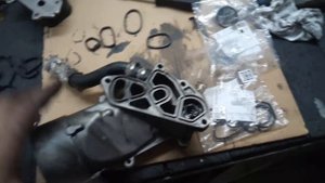 Пежо 307 Dv6, 1.6hdi. EP6 turbo. Замена прокладок корпуса масляного фильтра! Устранение течи масла.