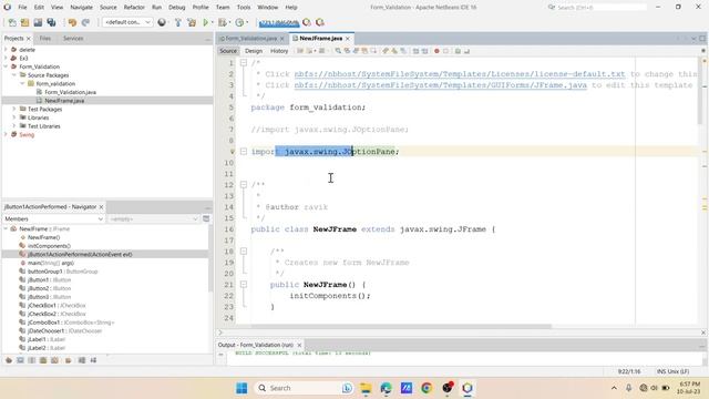 #1 (From Scratch Part 1) Simple Registration Form Validation in Java Swing | Netbeans Event Handlin
