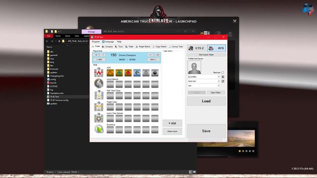 TS Save Editor for ATS/ETS2, level up, unlock cities and garages for free in ATS or ETS2. смотреть онлайн