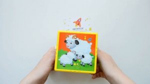 Музыкальные кубики ферма счет мультяшки игрушка для малышей
