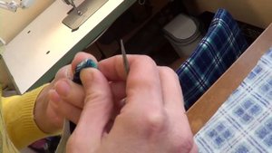 Обработка разреза на рукаве мужской рубашки