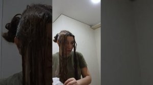 Смывка тёмных волос, выход из чёрного цвета.