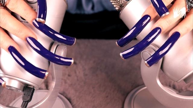 Photosession ??? Blue Long Nails & ASMR mic