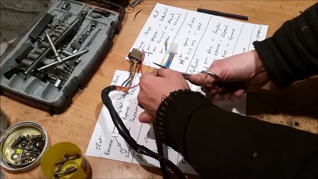 Китайские переключатели на руль мотоцикла Урал.