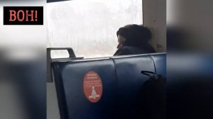 Пьяная особа в электричке Зуевка Киров