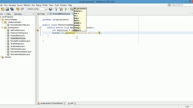 Java program to find factorial of a given number using recursion смотреть онлайн