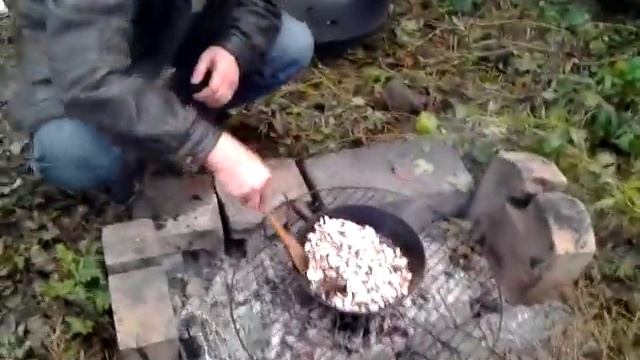 Куропатка с шампиньонами в полевых условиях | Охотничьи рецепты