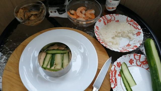 Суши-торт филадельфия с креветками, вкуснее, чем РОЛЛЫ!!!