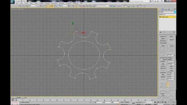 3d max урок 2 шестеренка, звезда за 45 секунд