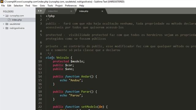 PHP Orientado a Objetos - #06 Modificadores de Acesso смотреть онлайн