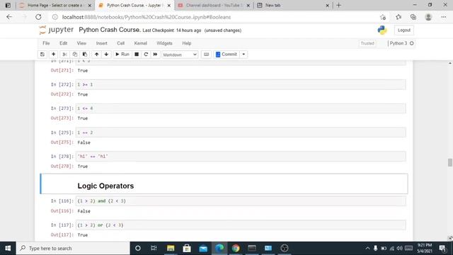 Python Crash Course For Beginners || Data Science 2021