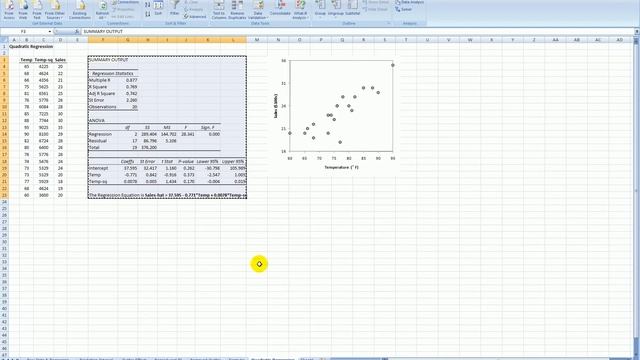How to Run a Quadratic Regression in MS Excel 2007 смотреть онлайн