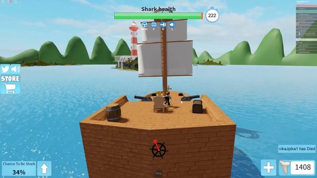 МИНИГАН ПРОТИВ ГИГАНТСКОЙ АКУЛЫ! ROBLOX смотреть онлайн