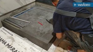 Душевой поддон с бортиком керамгранит 1200*600, Wandeli
