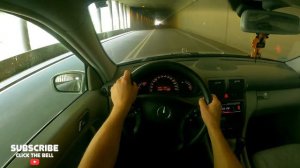 2001 Mercedes C180 W203 2.0 129HP | Top speed on german motorway | POV test drive