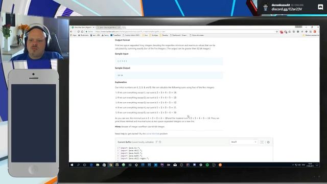 [Java] Hacker Rank - Challenge: min max sum смотреть онлайн