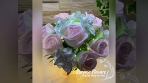 Обзор!/Реалистичные розы из изолона 2 мм/Для букетов и светильников/Без молда, с маленьким секретом