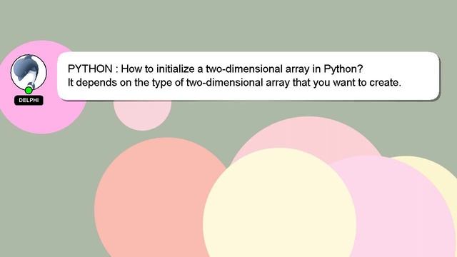 PYTHON : How to initialize a two-dimensional array in Python?