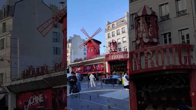 Moulin Rouge, Paris, France (КАБАРЕ МУЛЕН РУЖ – КРАСНАЯ МЕЛЬНИЦА) #Shorts