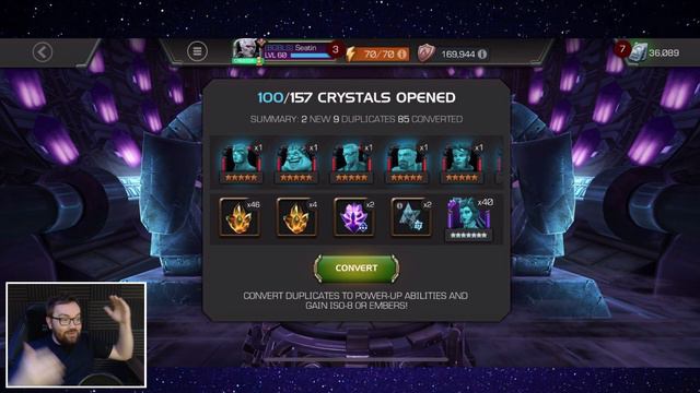 150+ 7 Star Mythic Crystal & 6x 7 Star Crystal Opening - CEO CHAIN?!?! - Marvel Contest Of Champion смотреть онлайн