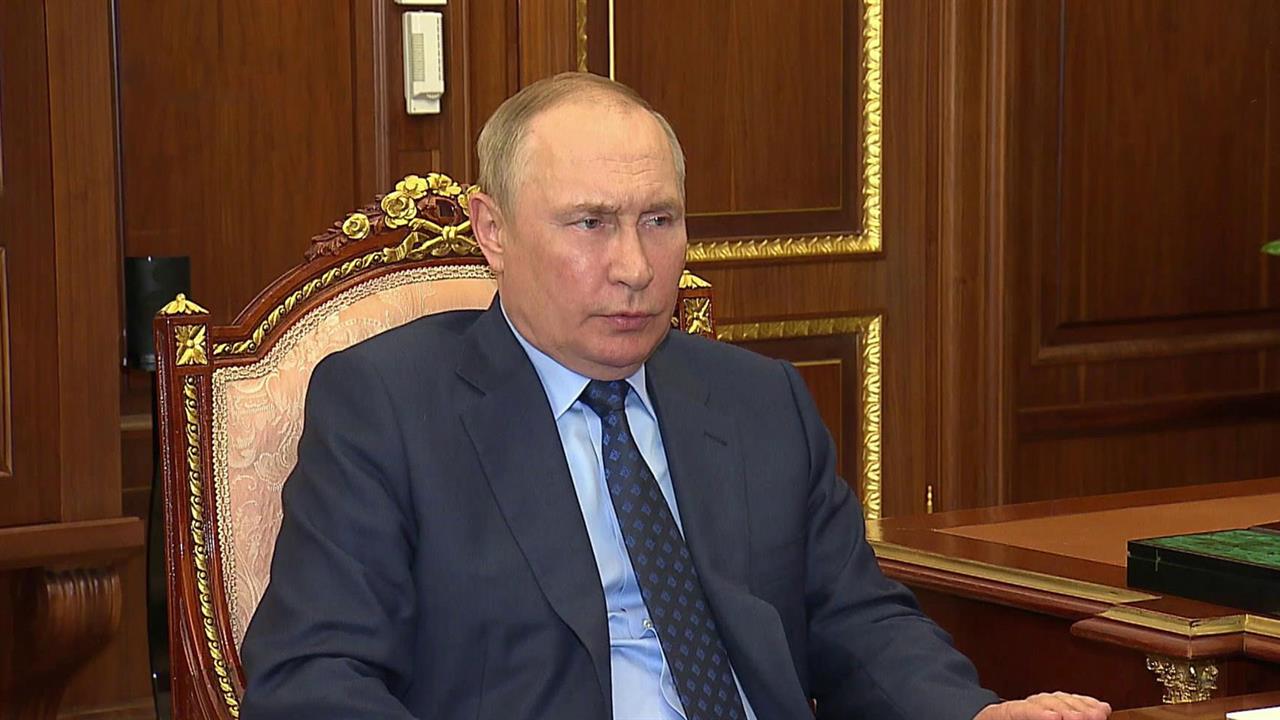 Владимир Путин в Кремле принял главу Федеральной налоговой службы Даниила Егорова