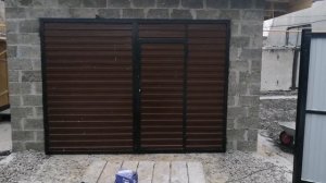 Ворота для гаража с калиткой.