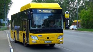 Автобус Lotos-105 с маршрутом №55 "Ярославль Главный - Машприбор"