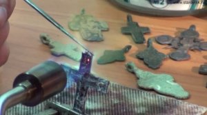 РЕСТАВРАЦИЯ НАХОДОК КАК ИЗ ДВУХ СЛОМАННЫХ КРЕСТИКОВ СДЕЛАТЬ ОДИН ЦЕЛЫЙ THE RESTORATION OF THE CROSS