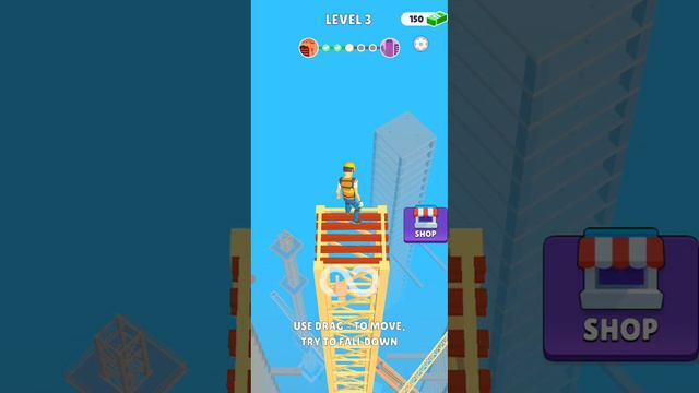 Ragdoll Fall: Break the Bones! - Hyper Hybrid Casual - Gameplay Walkthrough (iOS & Android) смотреть онлайн