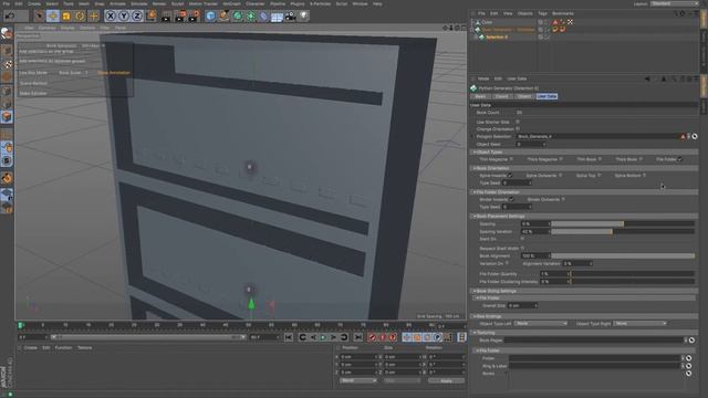 Cinema 4D Tutorial - How to Create a Bookcase Using Book Generator