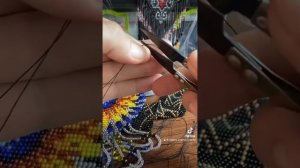 Як зробити низки,торочки,висюльки на гердані.Гердан із бісеру.