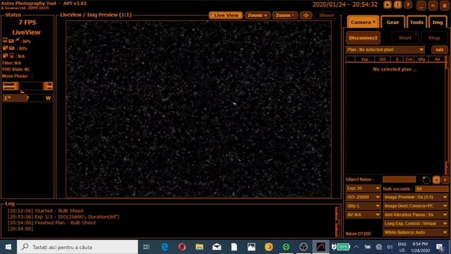 Dslr Astrophotography. Photographing The Horsehead Nebula in Ha Part1.  Focusing and  Composition.