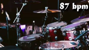 87 Bpm Drum Track Batería - Straight Beat Eighth Notes