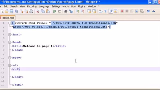 Doctype and Lists in HTML Code | Learn HTML and CSS