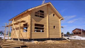 Дом размерами 9х9 из профилированного бруса