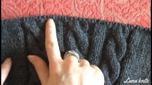 Мужской джемпер с косами, подробный мастер-класс, часть 2