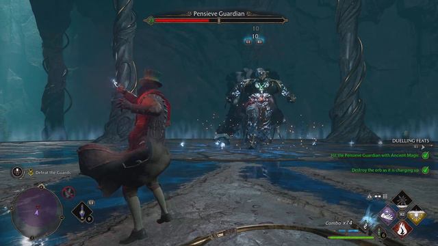 Pensieve Guardian 1st Trial Boss Battle | Hogwarts Legacy [ HARD MODE ]