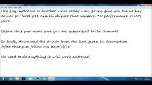Intel G41 chipset to Hd graphics with 3D support(Direct Link!!!)