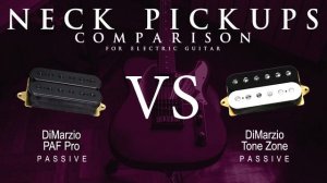 DiMarzio PAF PRO vs TONE ZONE - Passive Neck Guitar Pickup Comparison Tone Demo